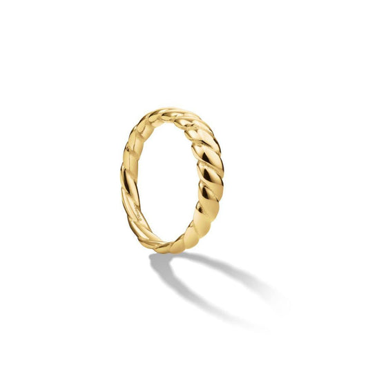 ROSEFIELD Ring Kordel Gold JRSC52G-J733