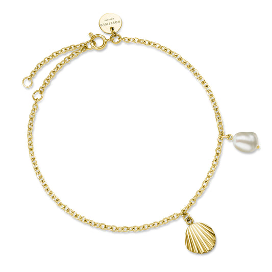 ROSEFIELD Bracelet Shell with Pearl Gold JSPBRG-J163