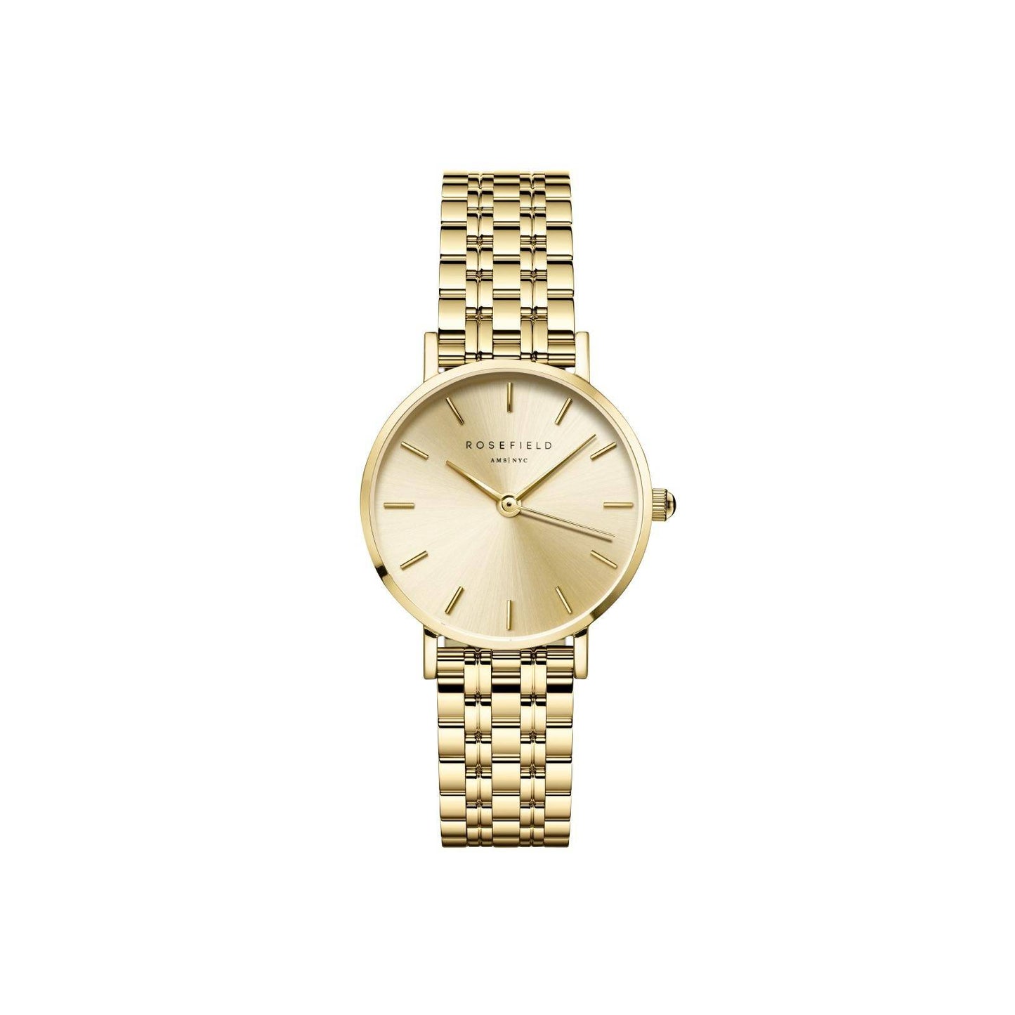 ROSEFIELD Damenuhr Small Edit Champagner Gold rund SCGSG-S05