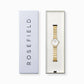 ROSEFIELD Damenuhr Small Edit White MOP Half-Moon Steel Gold SEWGSG-SE02