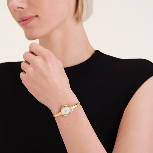 ROSEFIELD Damenuhr Studio Edition Armreifuhr Oval Gold