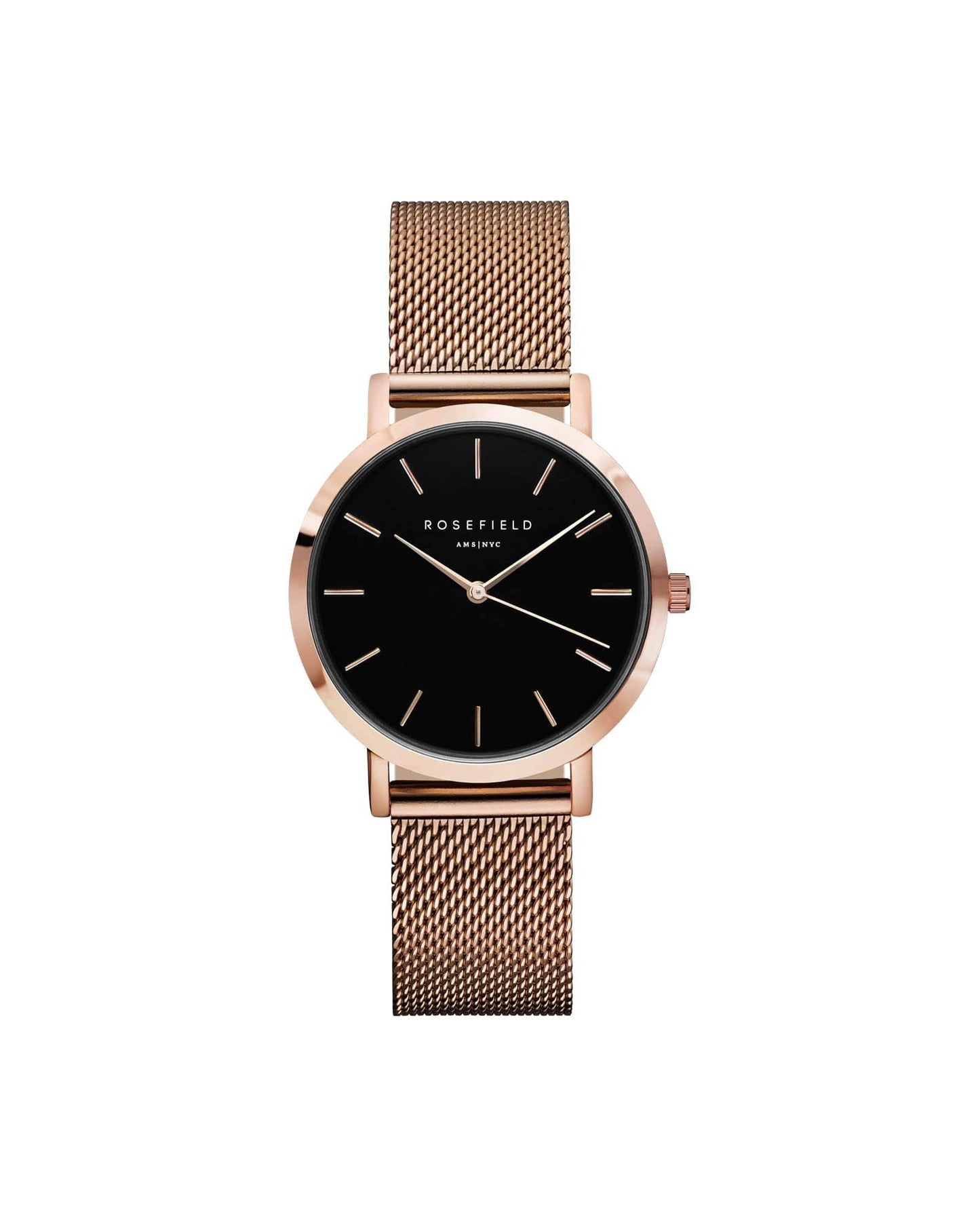 ROSEFIELD women's watch The Tribeca Black Rosegold TBR-T59