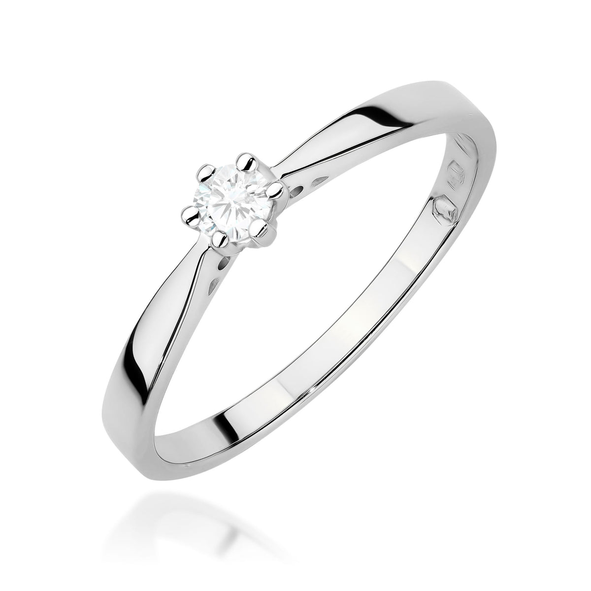 Diamant-Ring Echtgold Solitär ab 0,08 ct