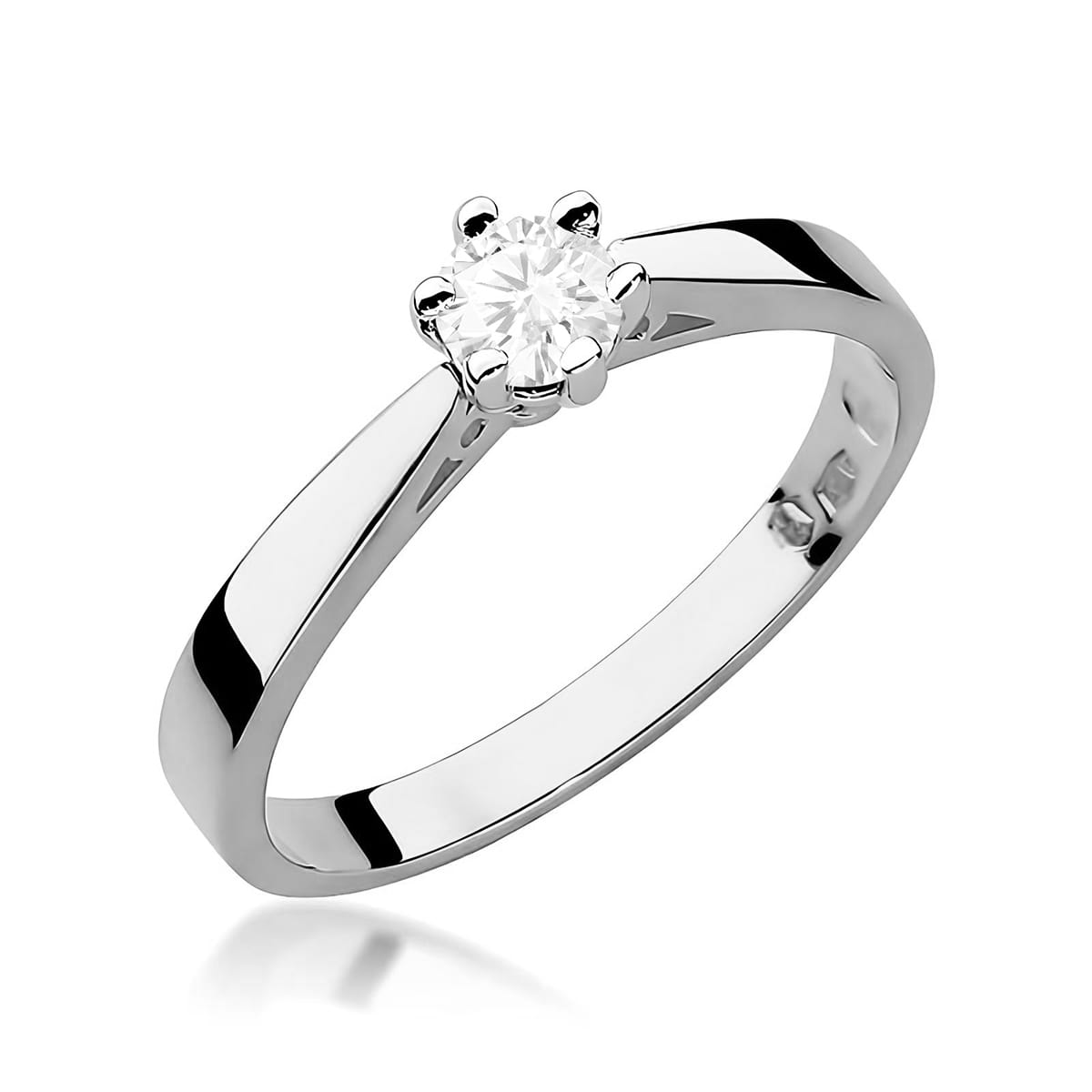 Diamant-Ring Echtgold Solitär ab 0,08 ct