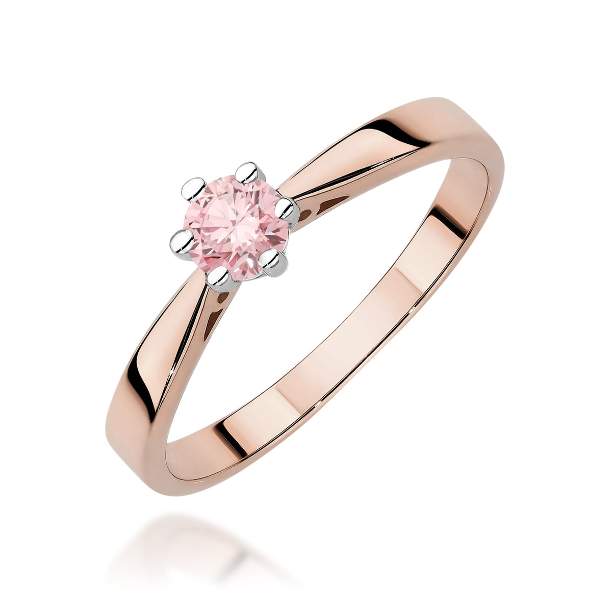 Diamant-Ring Echtgold Solitär ab 0,08 ct