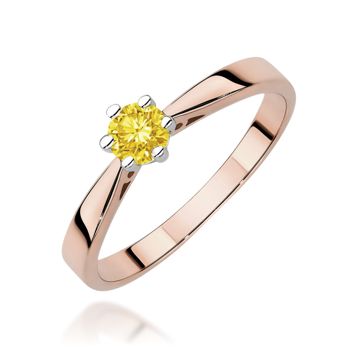 Diamant-Ring Echtgold Solitär ab 0,08 ct