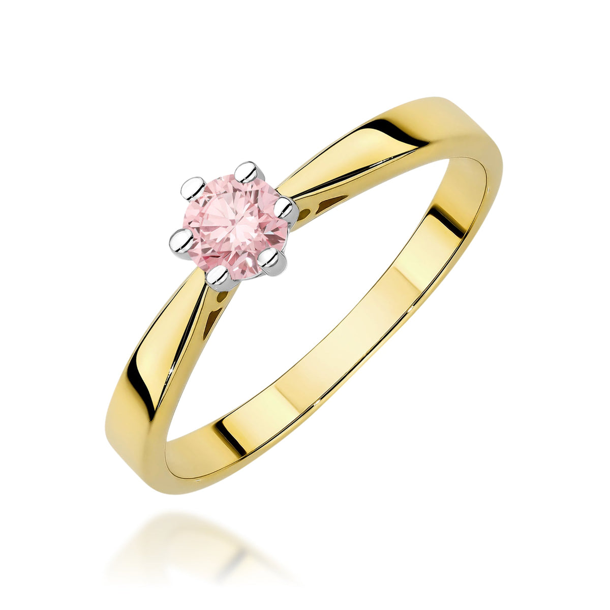Diamant-Ring Echtgold Solitär ab 0,08 ct