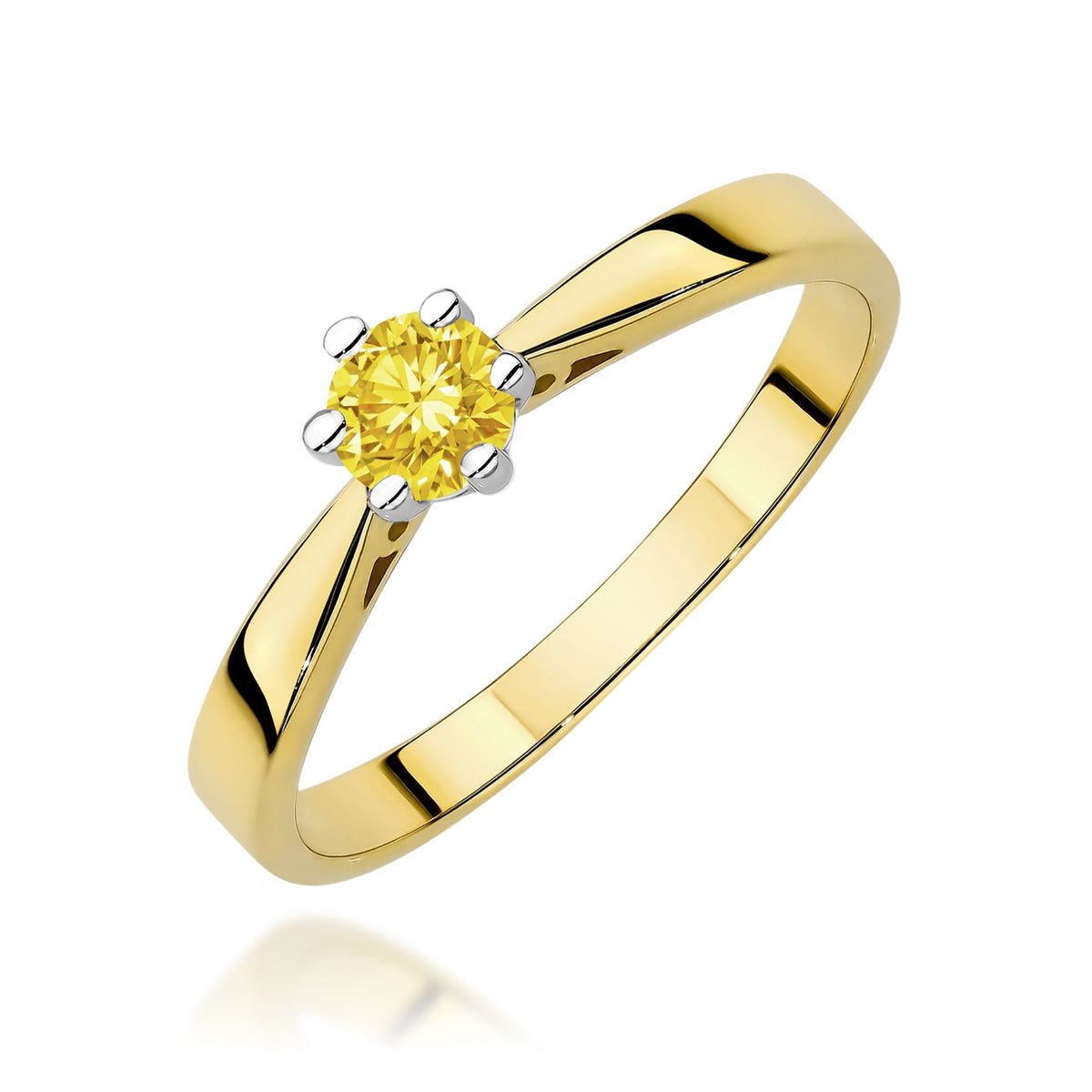 Diamant-Ring Echtgold Solitär ab 0,08 ct
