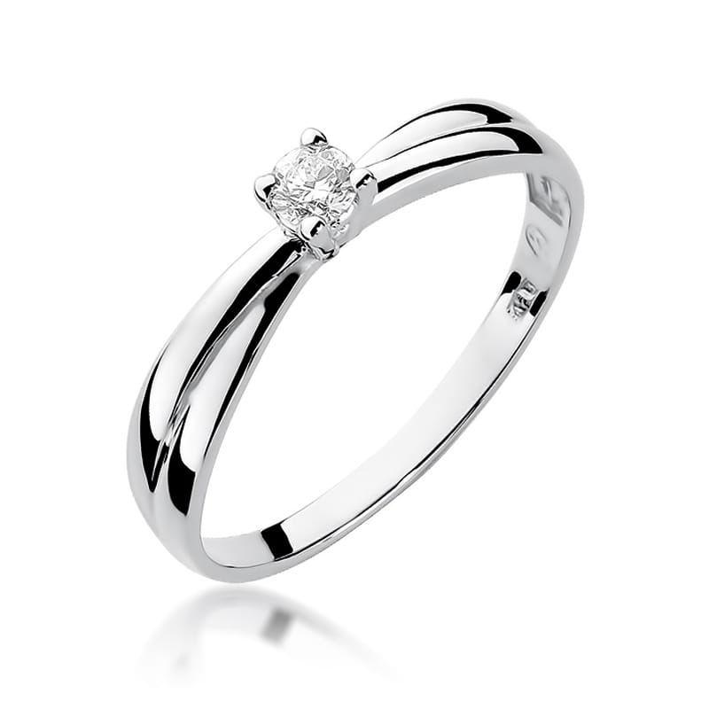 Diamant-Ring Echtgold Bypass ab 0,08 ct