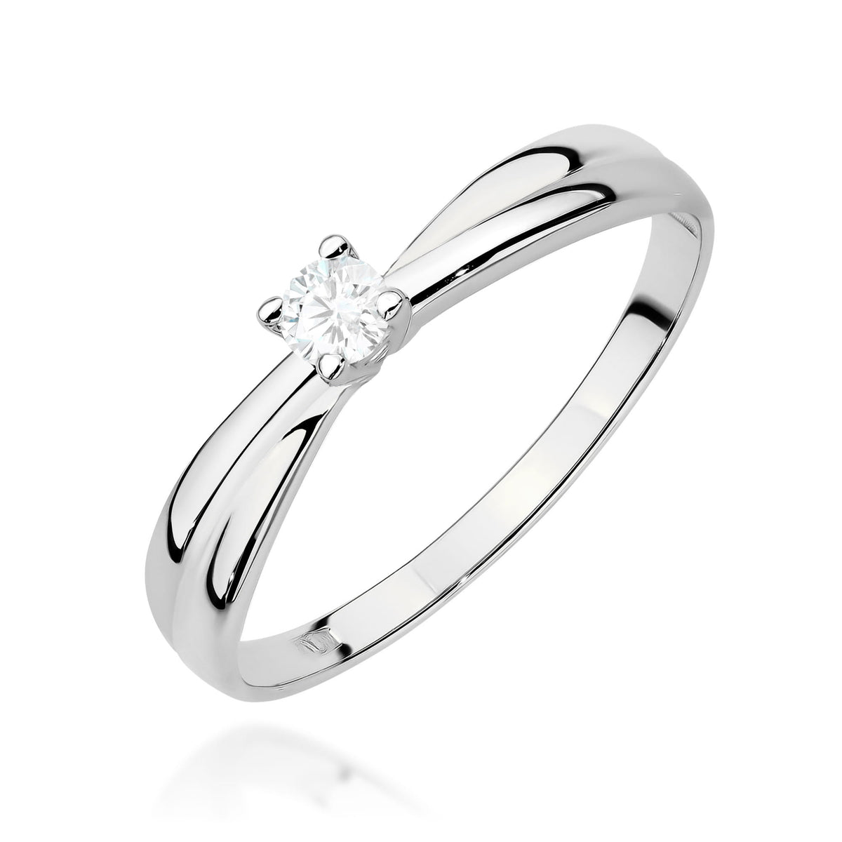 Diamant-Ring Echtgold Bypass ab 0,08 ct
