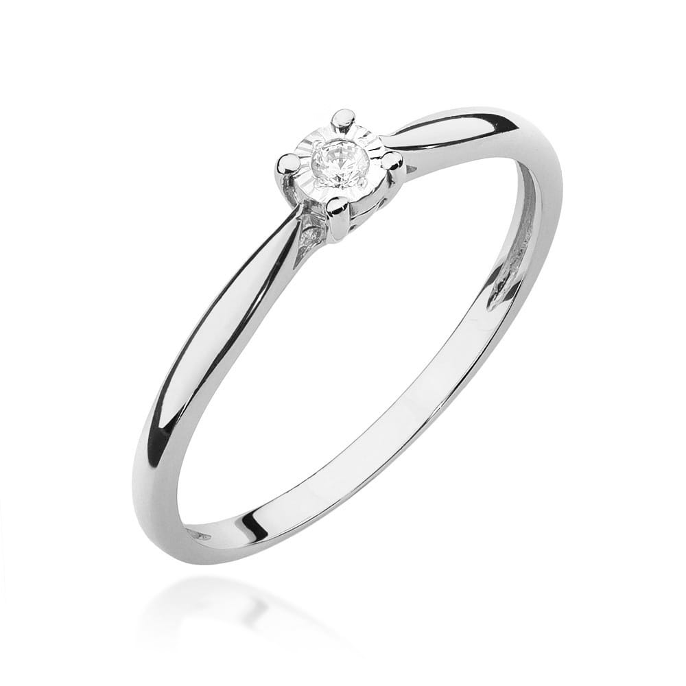 Diamant-Ring Echtgold Solitär ab 0,01 ct