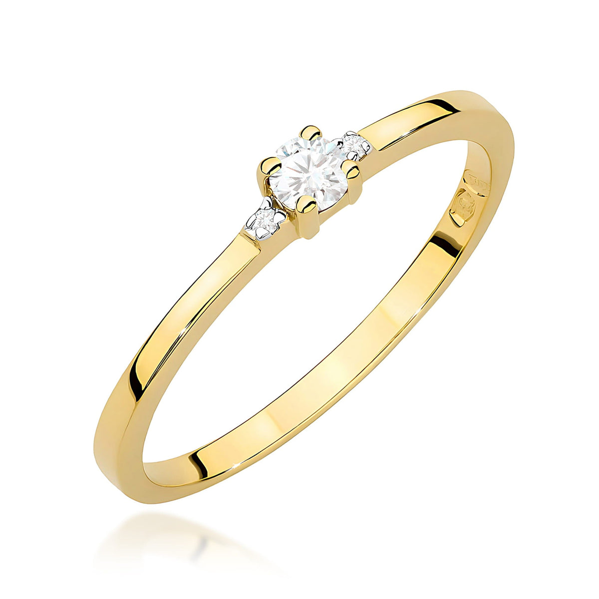 Diamant-Ring Echtgold Mehrstein ab 0,019 ct
