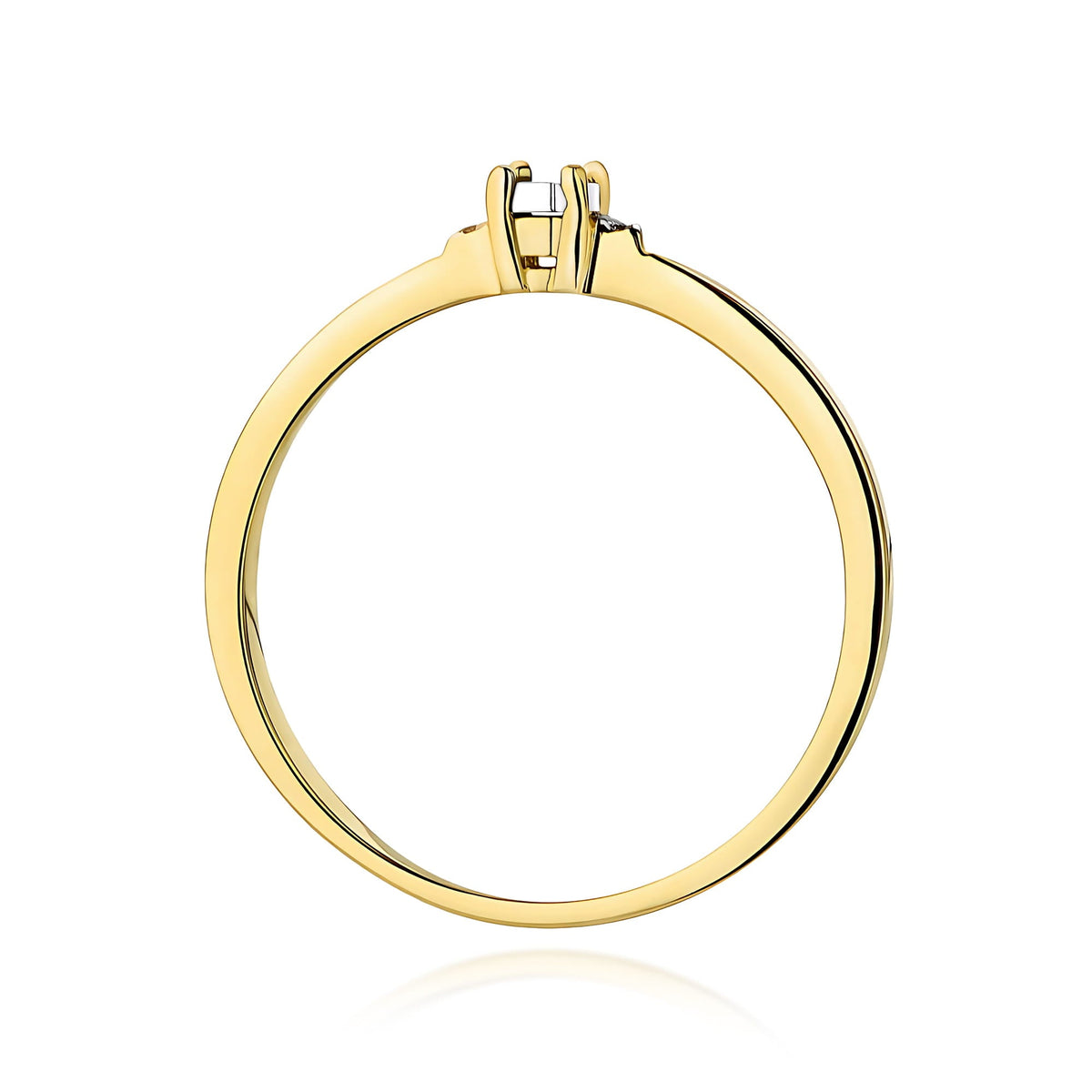 Diamant-Ring Echtgold Mehrstein ab 0,019 ct – Ansicht