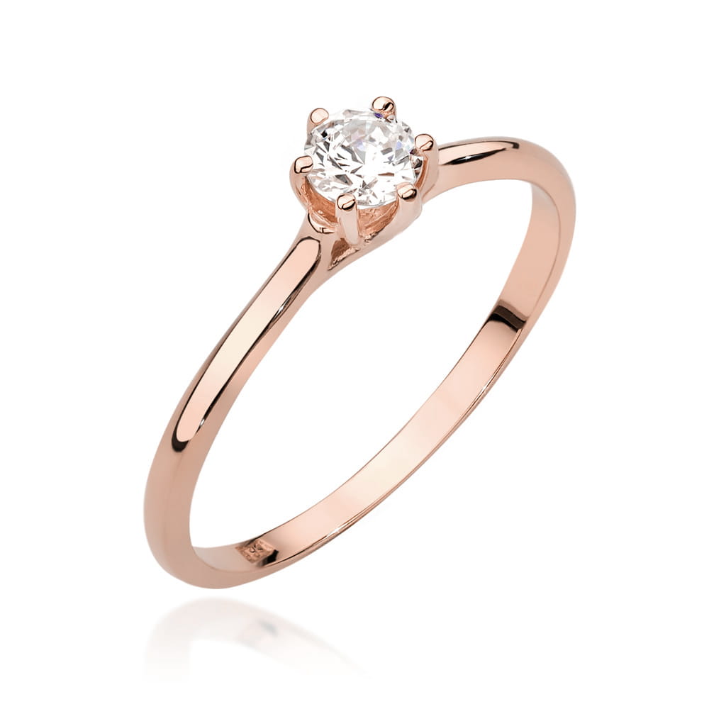 Diamant-Ring Echtgold Solitär ab 0,21 ct