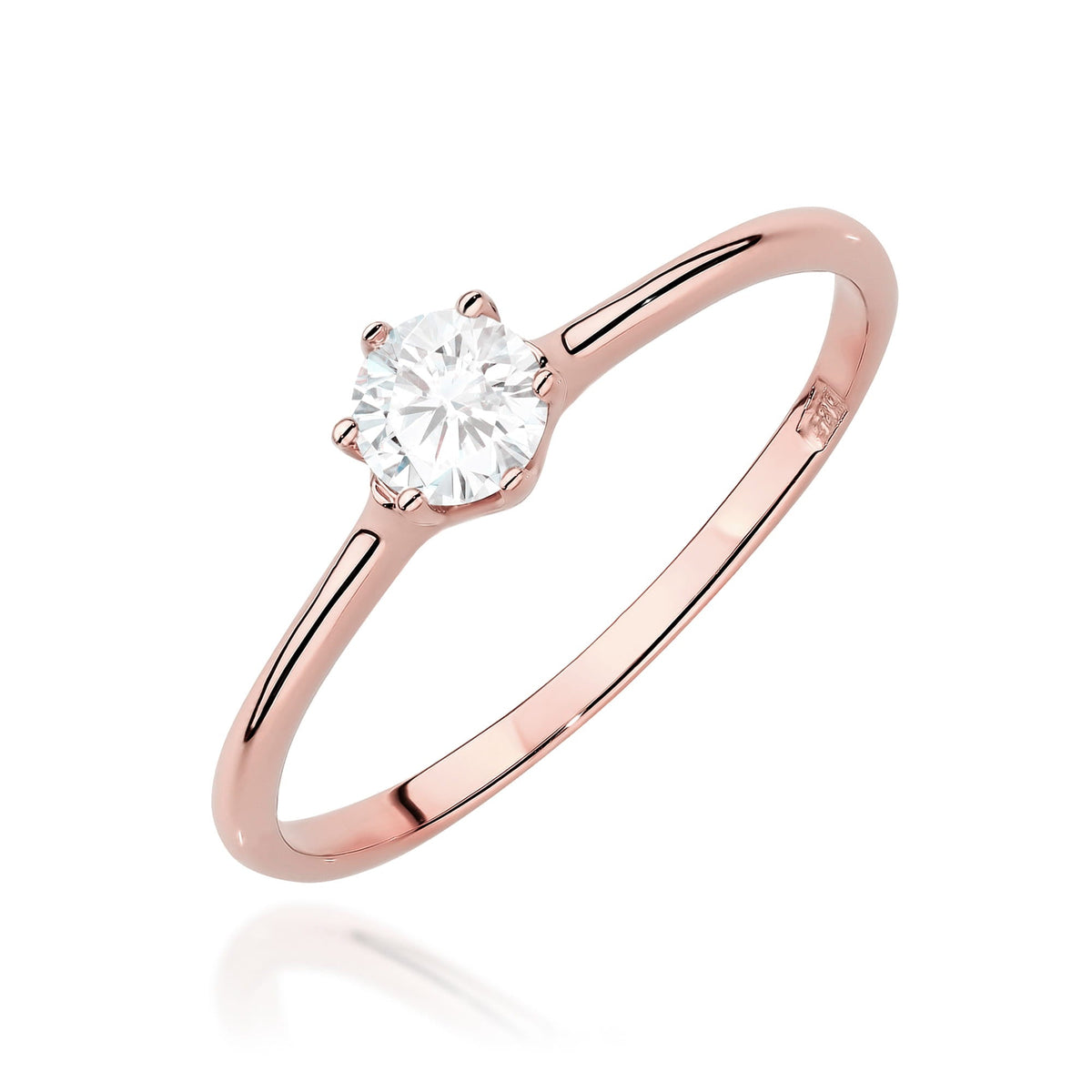 Diamant-Ring Echtgold Solitär ab 0,21 ct