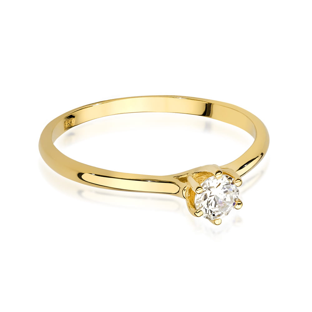 Diamant-Ring Echtgold Solitär ab 0,21 ct – Ansicht