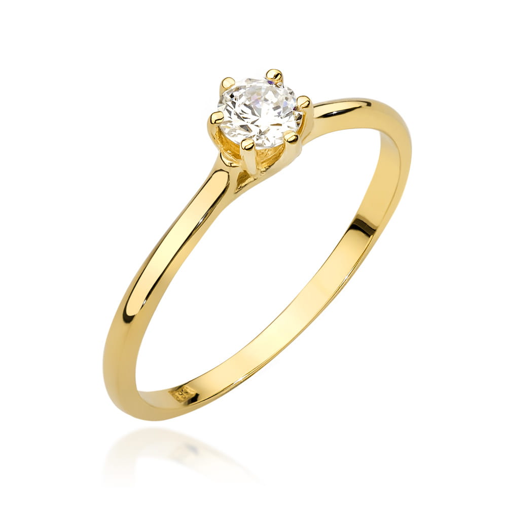 Diamant-Ring Echtgold Solitär ab 0,21 ct
