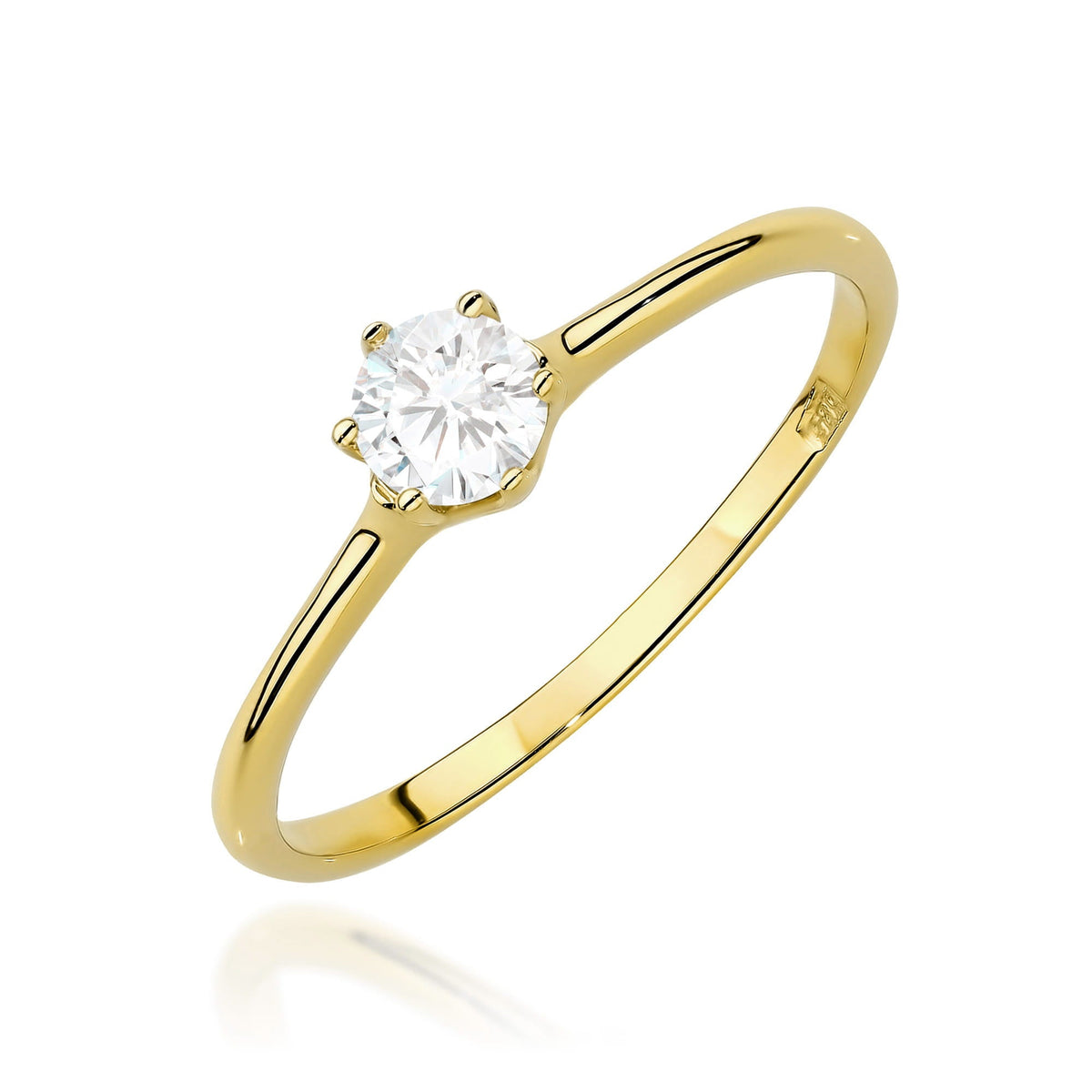 Diamant-Ring Echtgold Solitär ab 0,21 ct