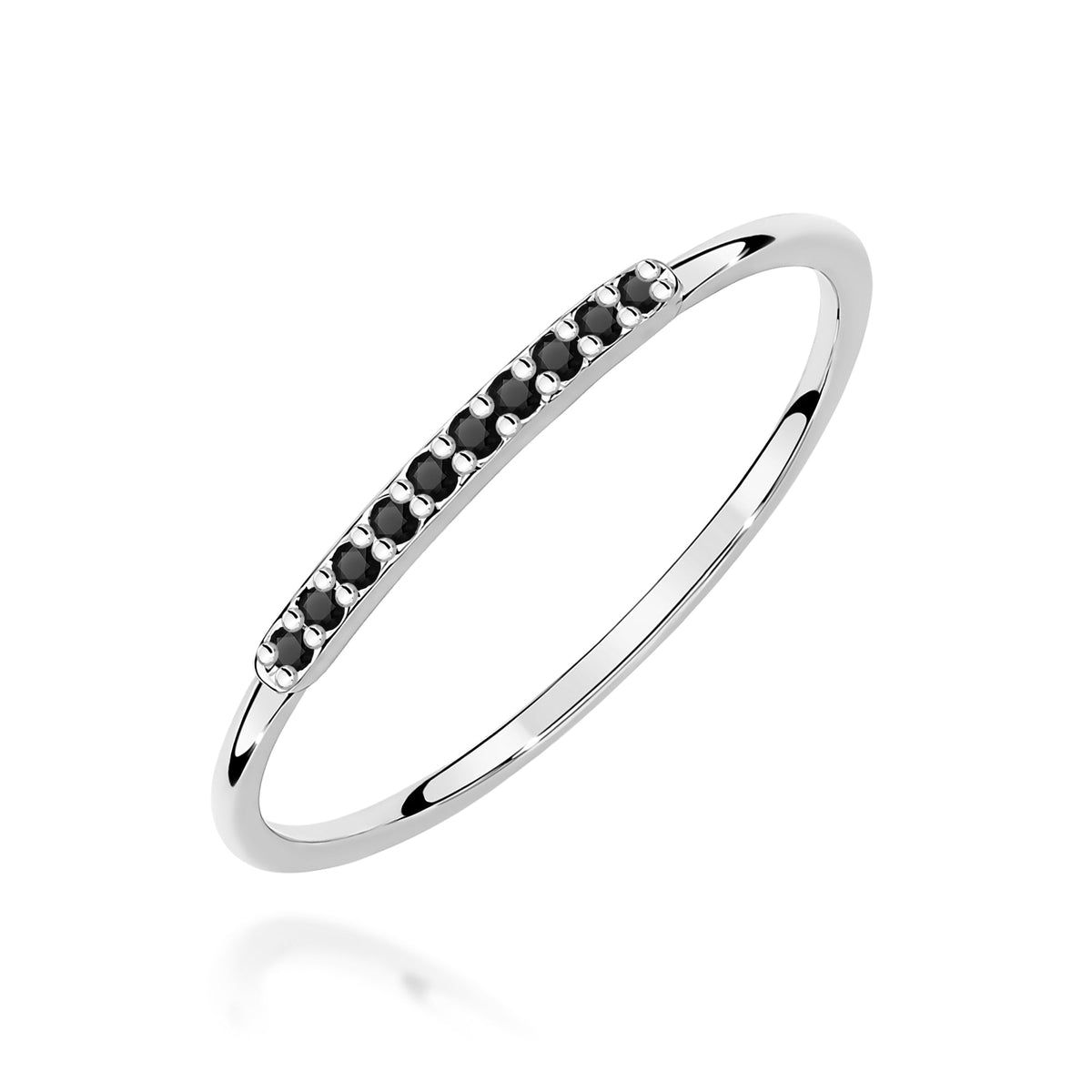 Diamant-Ring Echtgold Stapelring 0,05 ct