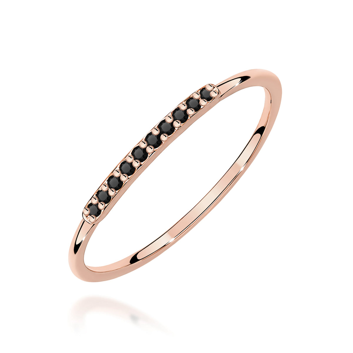 Diamant-Ring Echtgold Stapelring 0,05 ct