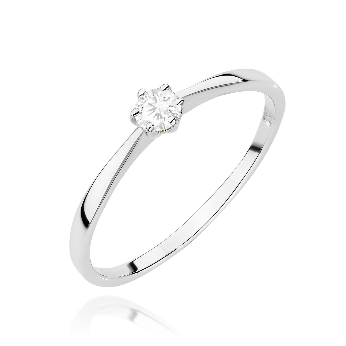 Diamant-Ring Echtgold Solitär ab 0,10 ct