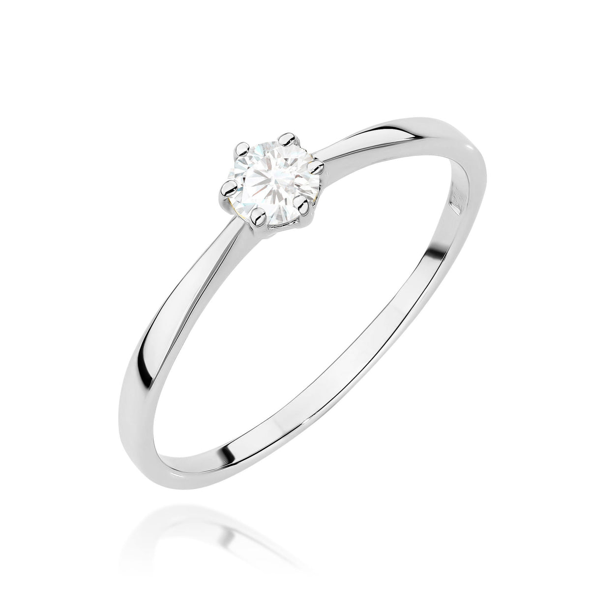 Diamant-Ring Echtgold Solitär ab 0,10 ct