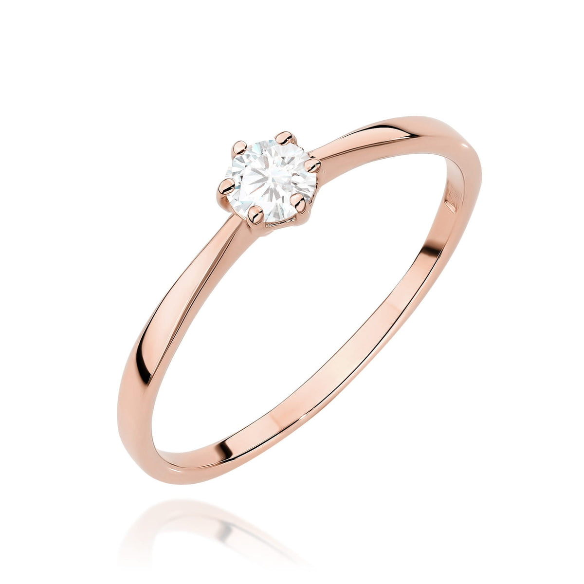 Diamant-Ring Echtgold Solitär ab 0,10 ct