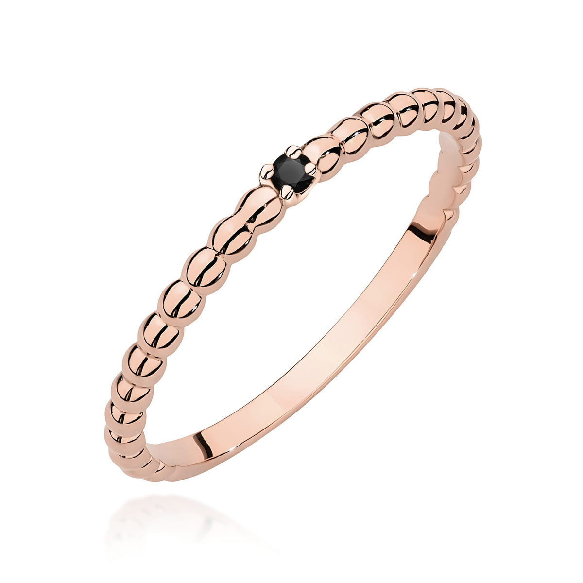 Diamant-Ring Echtgold Stapelring ca. 0,022 ct