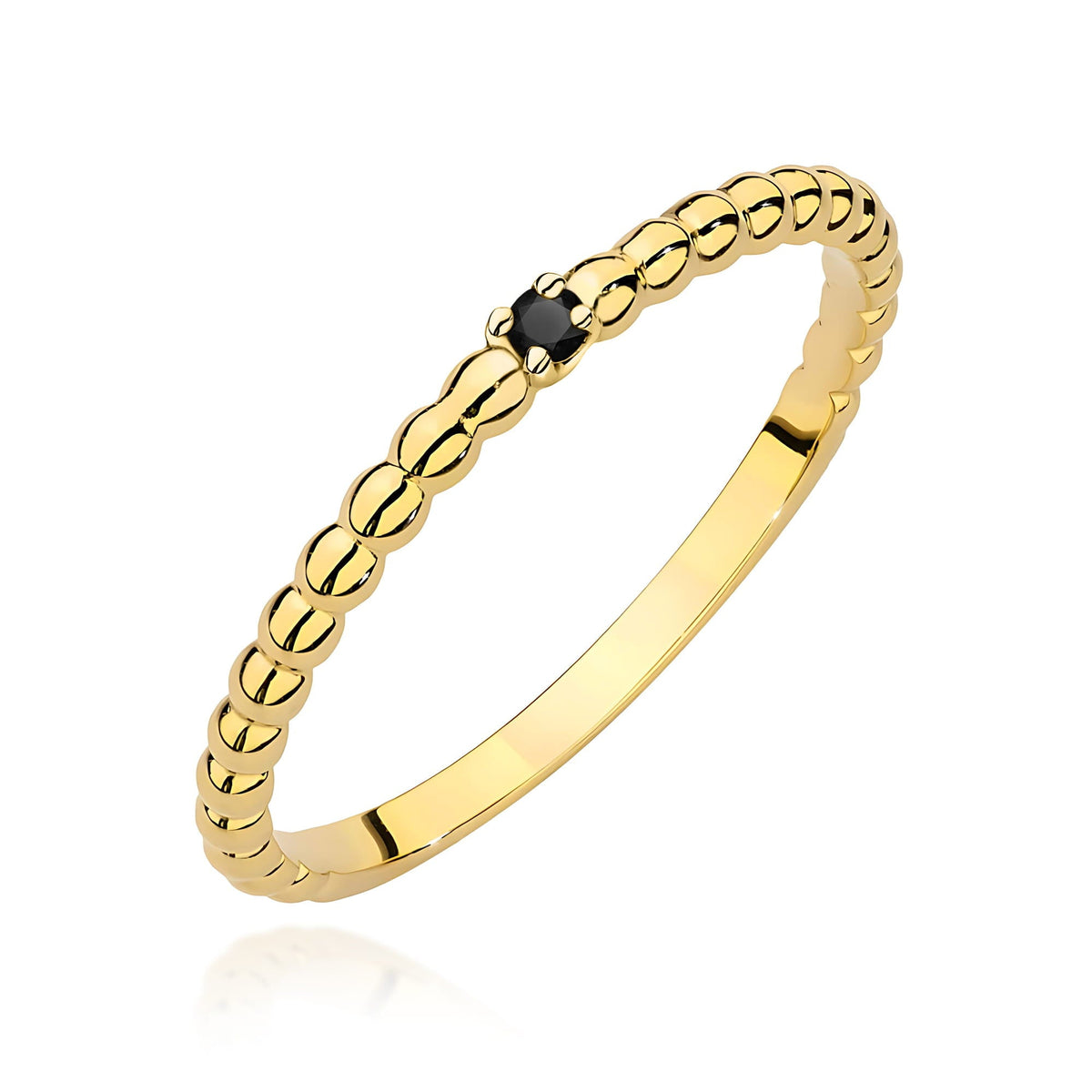 Diamant-Ring Echtgold Stapelring ca. 0,022 ct
