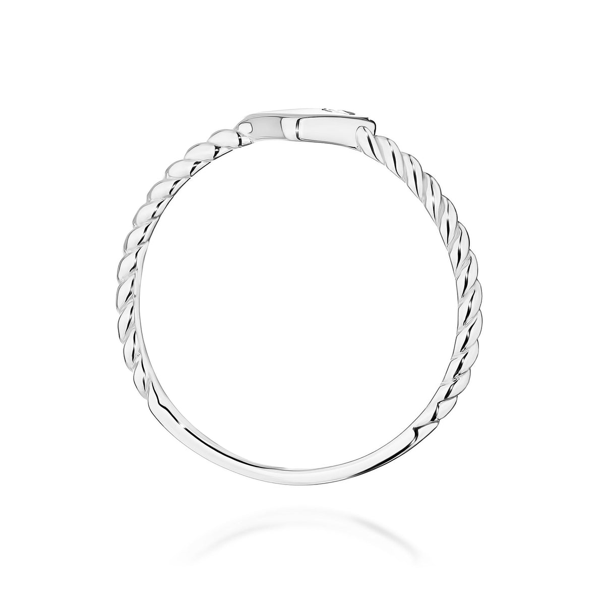 Diamant-Ring Echtgold Herz 0,03 ct – Ansicht