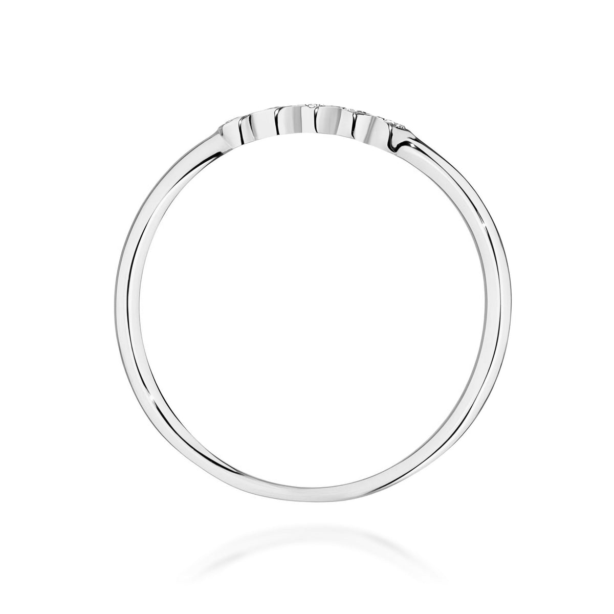 Diamant-Ring Echtgold Stapelring 0,04 ct – Ansicht