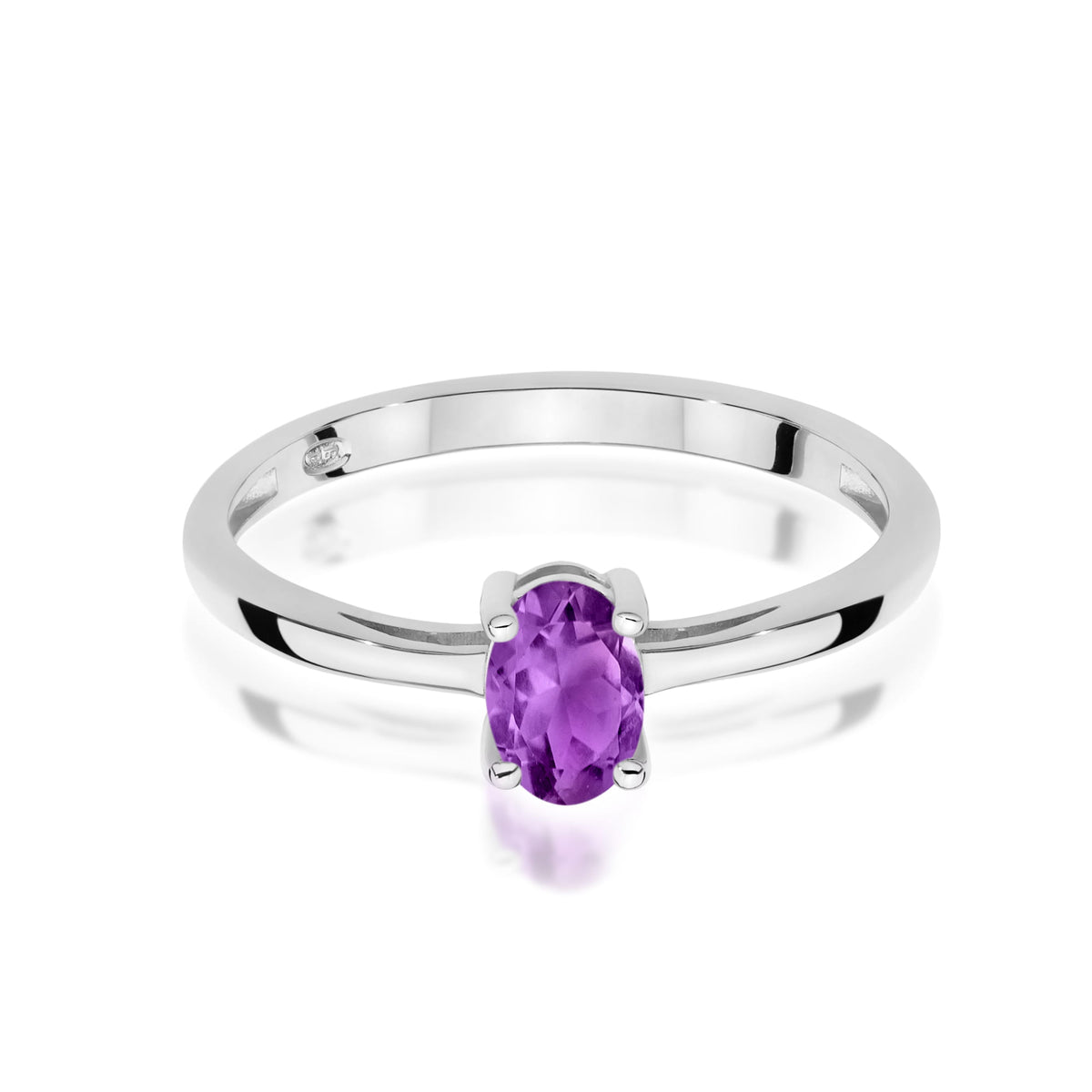 Edelstein-Ring Echtgold Solitär – Ansicht