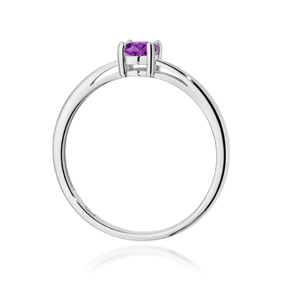 Edelstein-Ring Echtgold Solitär – Ansicht