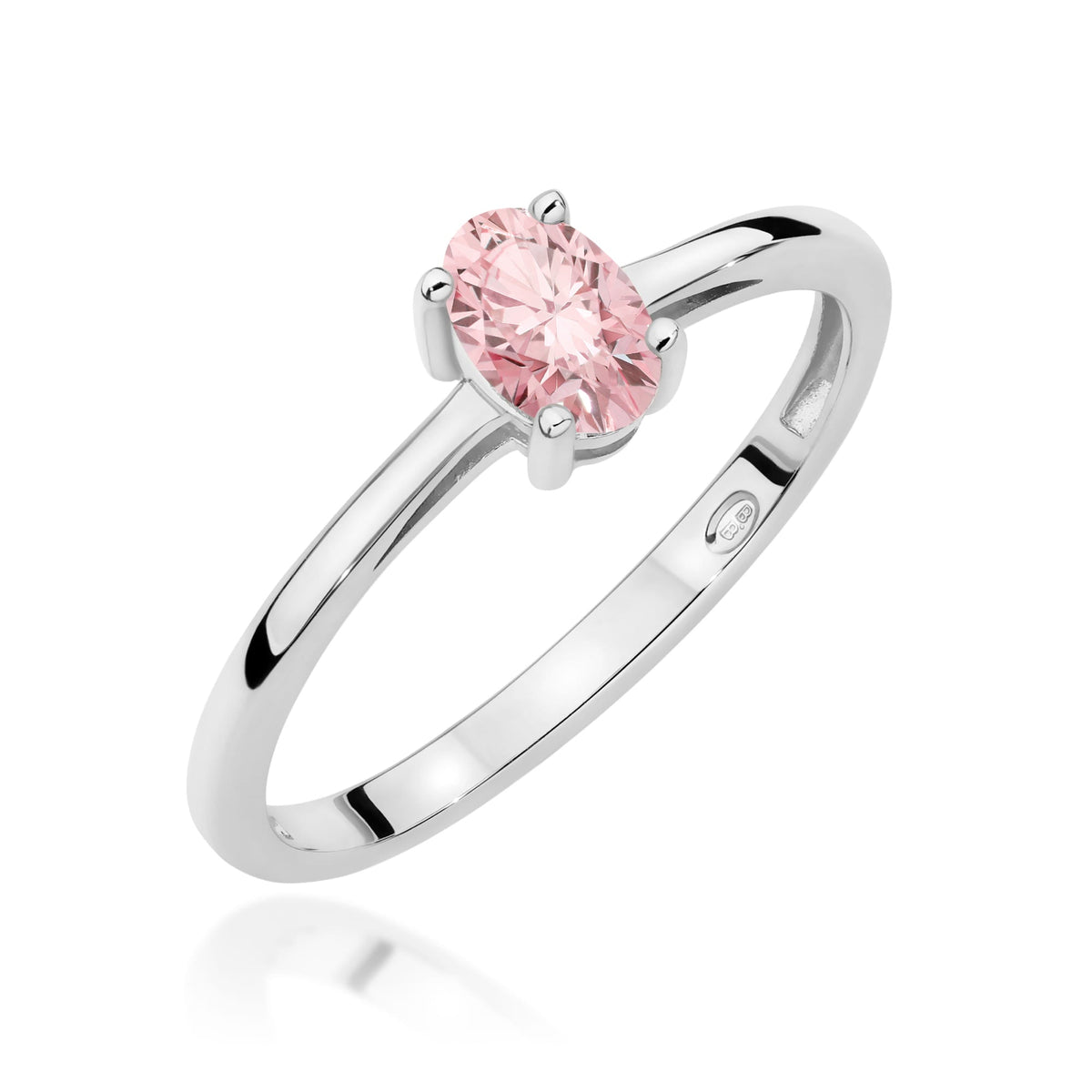 Edelstein-Ring Echtgold Solitär