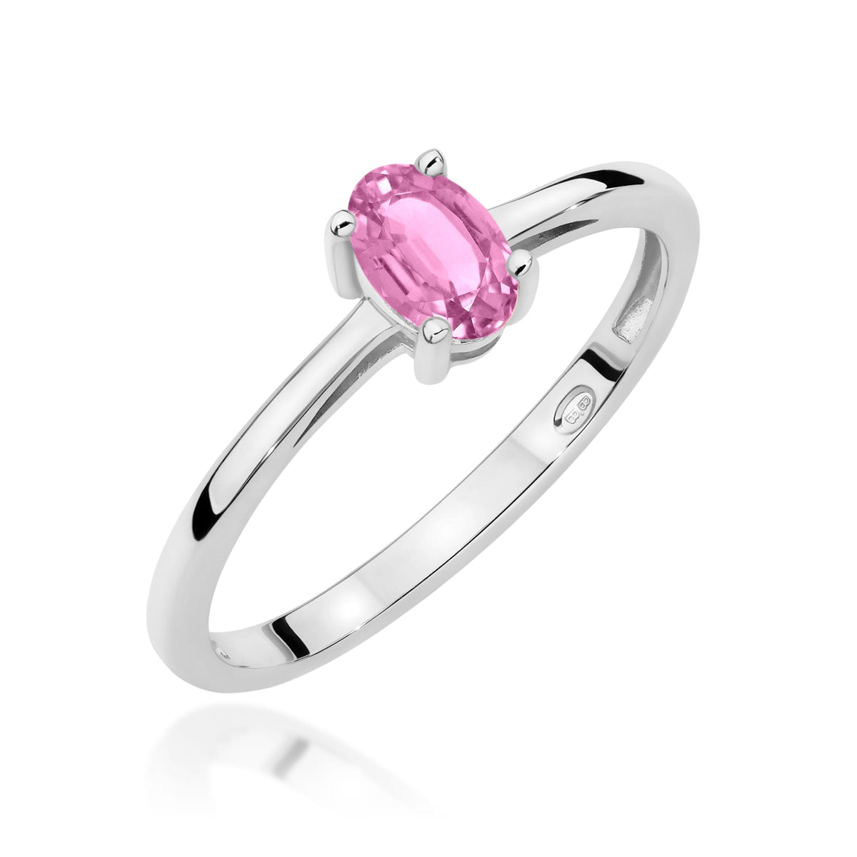 Edelstein-Ring Echtgold Solitär