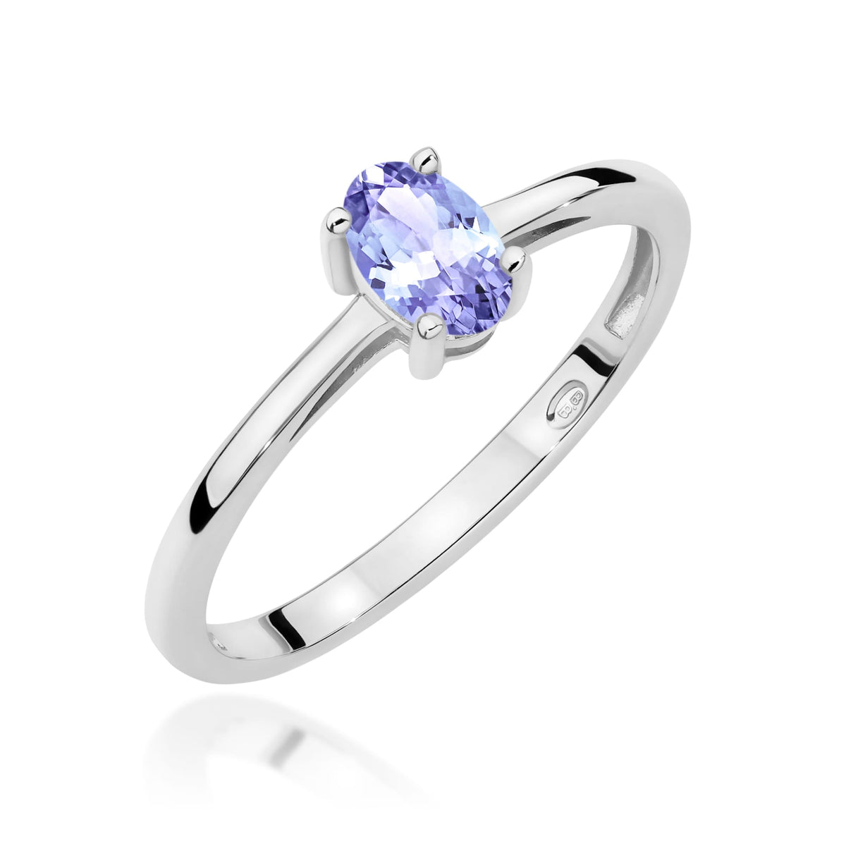 Edelstein-Ring Echtgold Solitär