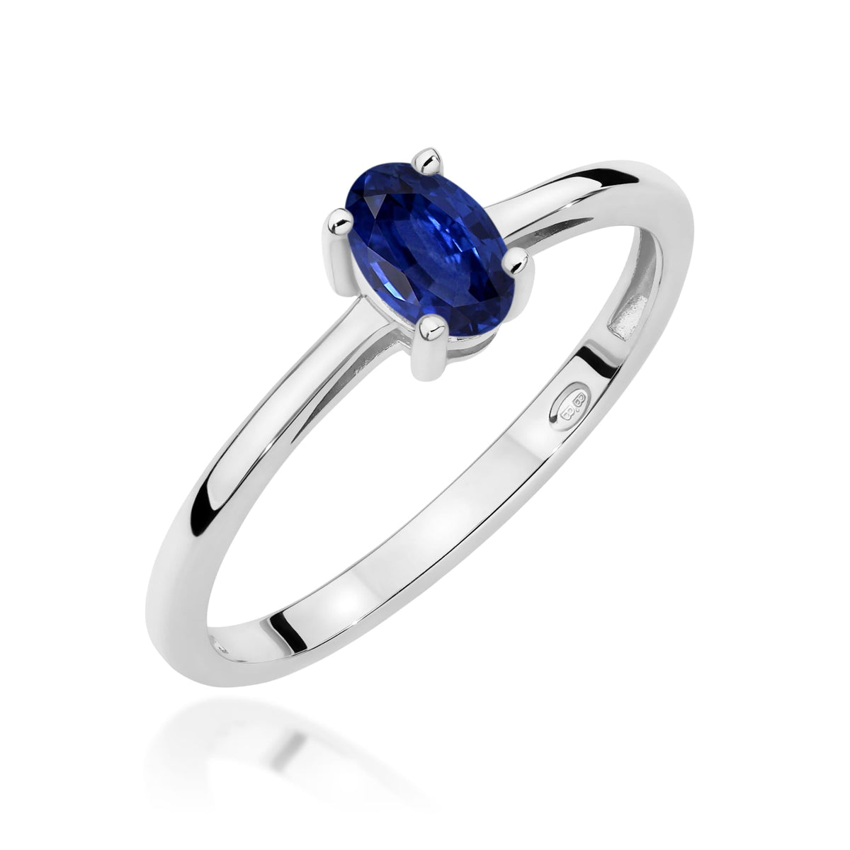 Edelstein-Ring Echtgold Solitär