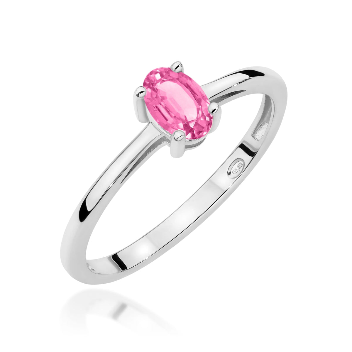 Edelstein-Ring Echtgold Solitär