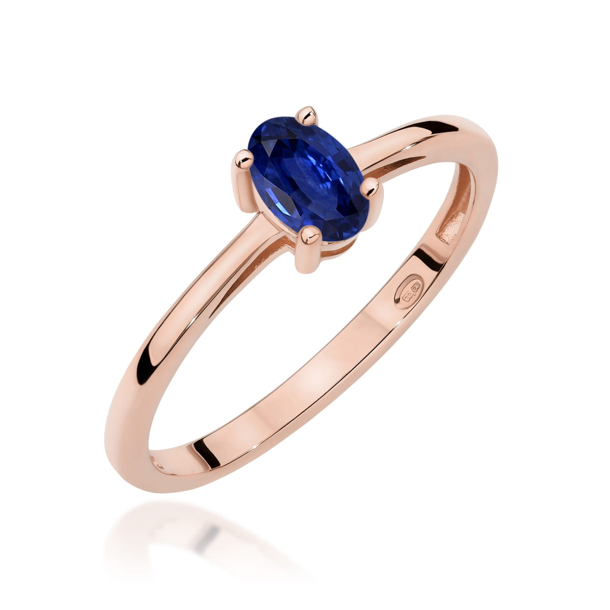 Edelstein-Ring Echtgold Solitär