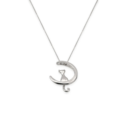 AMORETTO MILANO Halskette aus 925 Silber Stern mit Zirkonia Collier A140038