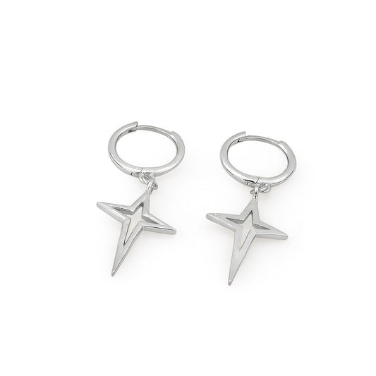 AMORETTO MILANO hoop earrings made of 925 silver cross A110057