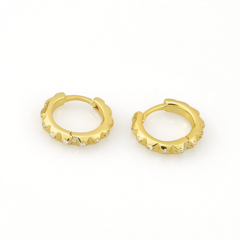 AMORETTO MILANO earrings hoop earrings made of 925 silver zirconia A110069