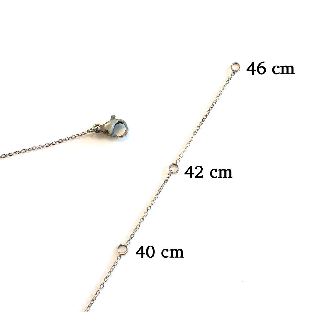 AMORETTO MILANO letter necklace “Lettera” S script rose gold AM0187-SR