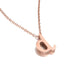 AMORETTO MILANO letter necklace “Lettera” D script rose gold AM0187-DR