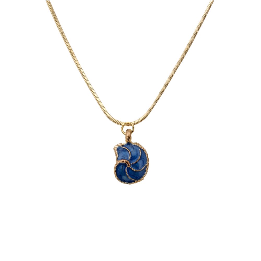 AMORETTO MILANO Halskette "MARE" Muschel Blau/Gold AMS52