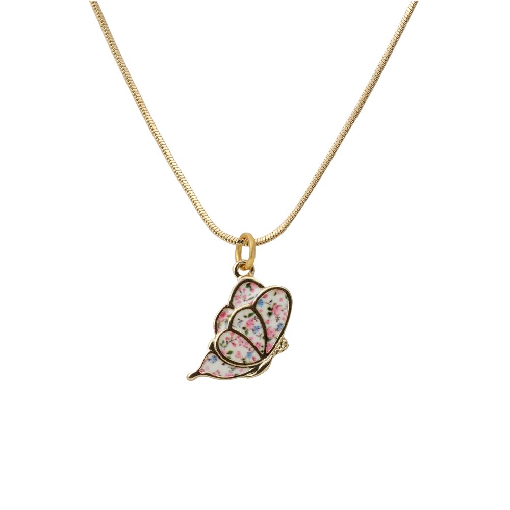 AMORETTO MILANO Necklace "Flying Farfalla"Butterfly Gold AMS105