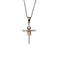 AMORETTO MILANO necklace "Tivoli" with cross pendant made of 925 silver with zirconia AM0207