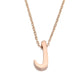 AMORETTO MILANO letter necklace “Lettera” J script rose gold AM0187-JR