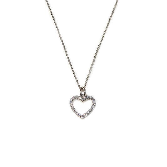 AMORETTO MILANO necklace "Lauro" with heart pendant made of 925 silver with zirconia, rose gold AM0703