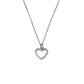 AMORETTO MILANO necklace "Lauro" with heart pendant made of 925 silver with zirconia, rose gold AM0703